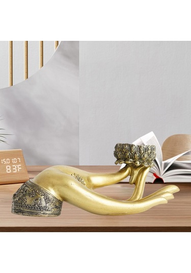 Suntek Restoran Dekorasyon Meditasyon Için Buda Mumluk Retro