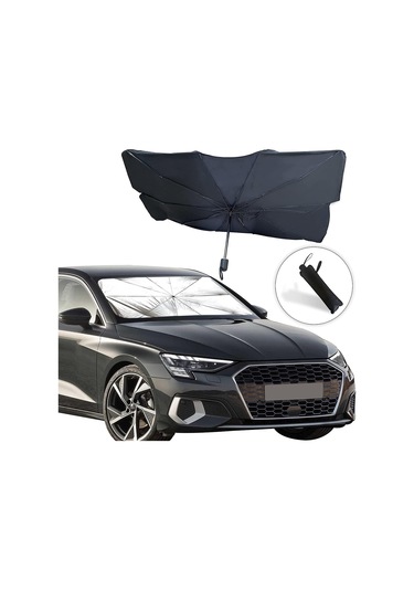 Araba Ön Camı İçin Güneşlik Katlanabilir Reflektörlü Şemsiye Güneşliği