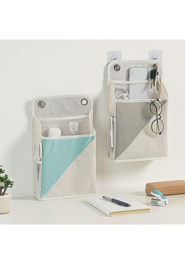 Suntek Duvara Asılan Düzenleyici Çanta Yurt Odası Mutfak Gri