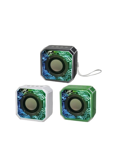 Sunix  BTS-86 800 Mah Kablosuz BT 5.2 Ledli Taşınabilir Bluetooth Hoparlör