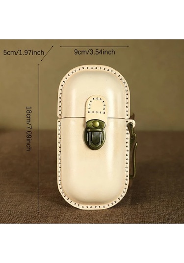 Willowhaven Orijinal Gerçek Deri El Yapımı Retro Gözlük Kılıfı - Anahtar, Kart Ve Bozukluk Saklama Orijinal