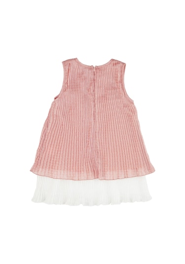 Bestkids Kız Çocuk İki Renk Pilili Elbise 001