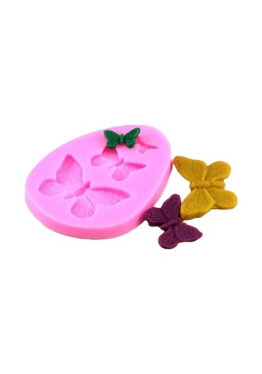 Rogfer 2 Adet Simülasyon Kelebek Fondan Silikon Kalıp El Yapımı Sabun Diy Kek Dekorasyon Çikolata Dantel Pişirme Aletleri, Size:2 Pcs Diğer Diğer