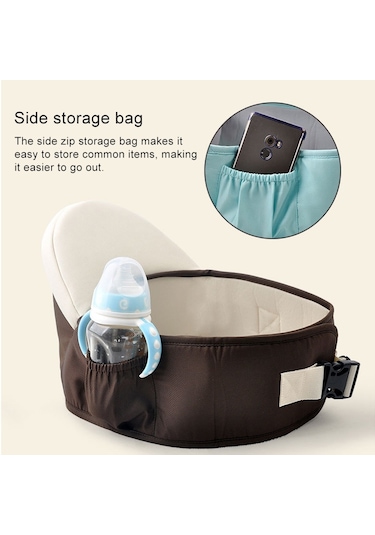 Bel Kemeri Bebek Taşıyıcı Bel Taburesi Yürüteçler Bebek Sling Tutun Bel Kemeri Sırt Çantası Pembe Pembe