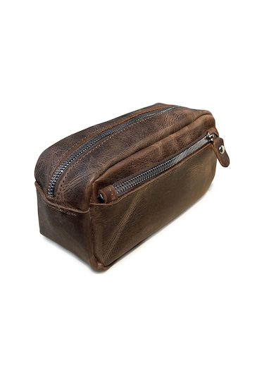Mft Leather Design Hakiki Deri Erkek Çanta El Portföyü Raven 2501 Kahverengi