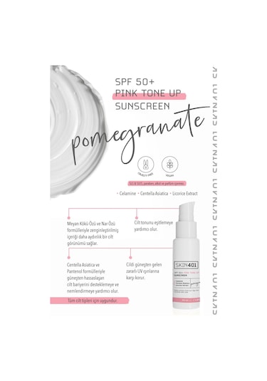 Spf50 Pembe Ton Eşitleyici Pink Tone Up Güneş Kremi 50 Ml