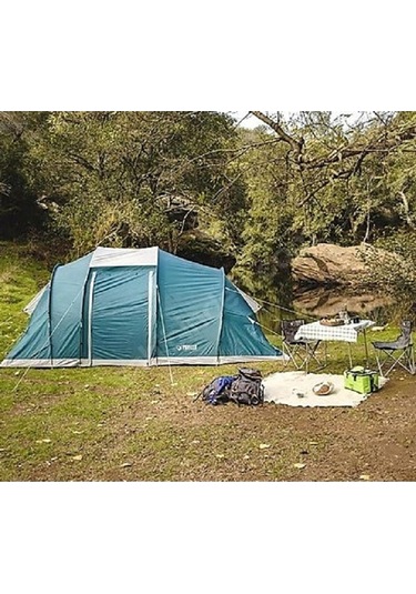 Bestway 68094 Pavillo 6 Kişilik Çift Bölmeli Family Kamp Çadırı Gri