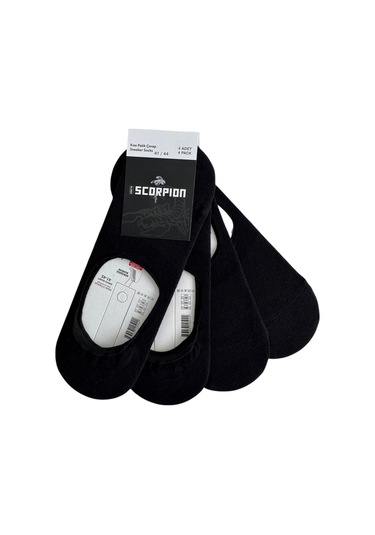 Erkek Görünmez Çorap Kaydırmaz Topuk Silikonlu, Terletmeyen Babet Çorap Siyah