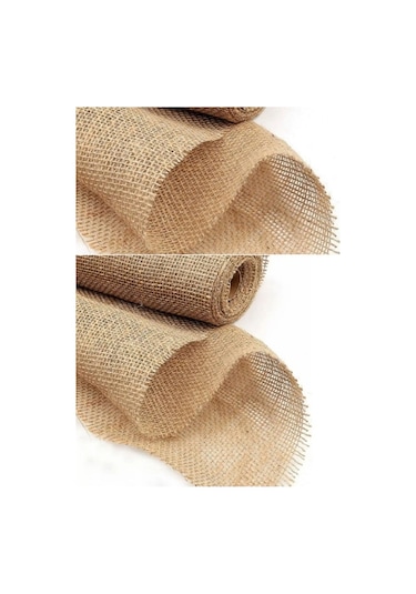 FdayAksesuar Parti Ürünleri Parti Süsleri Çuval Kumaşı Hasır Jüt Kumaş 10 Metre FRDY14228