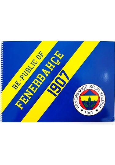 Fenerbahçe Lisanslı Resim Defteri 25X35Cm Spiralli