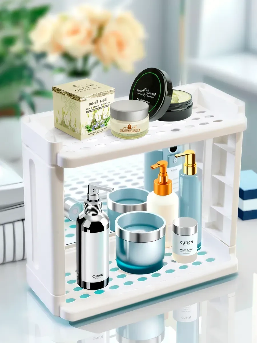 Supretto Banyo Ve Mutfak İçin Tezgah Üstü Raf 361241624 Beyaz Mat