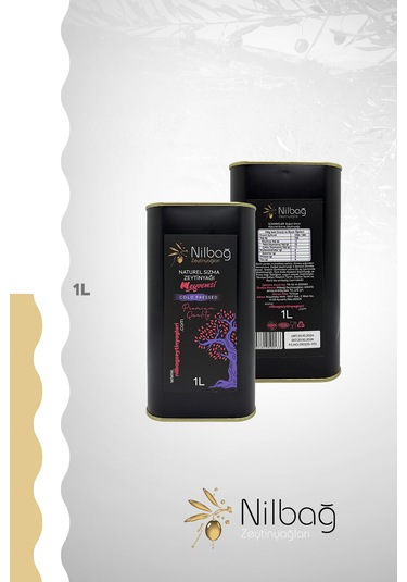 Nilbağ Zeytinyağları Ayvalık Natural Sızma Zeytinyağı Meyvemsi Teneke 1 L