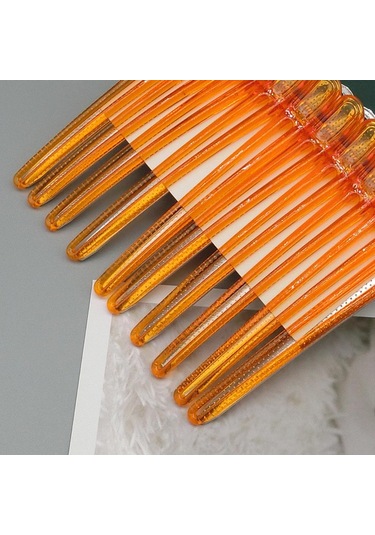 Suntek 10 Adet Kuaför Salonu Kesit Klipleri Kelepçeleri Turuncu Turuncu