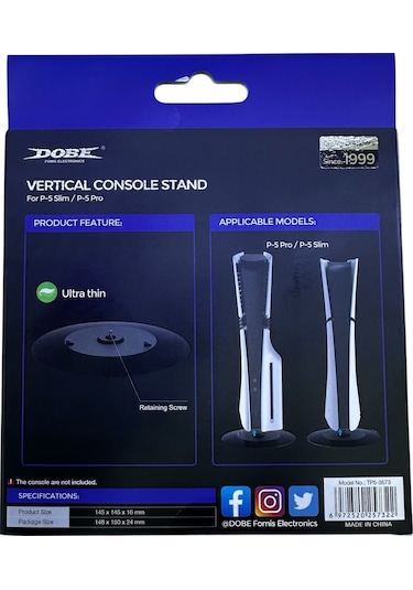 Ps5 Slim Ve Pro Uyumlu Dikey Stand Dobe Tp5-3573