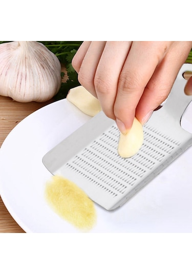 Zencefil Sarımsak Wasabi Rende Ezilmiş Sarımsak Cihazı Mutfak Aletleri Beyaz