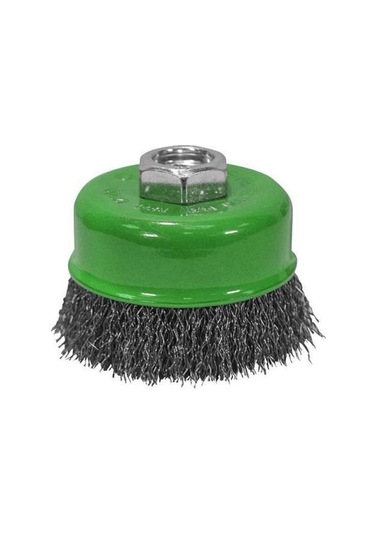 Leo Inox Saçaklı Çanak Tel Fırça 65mm