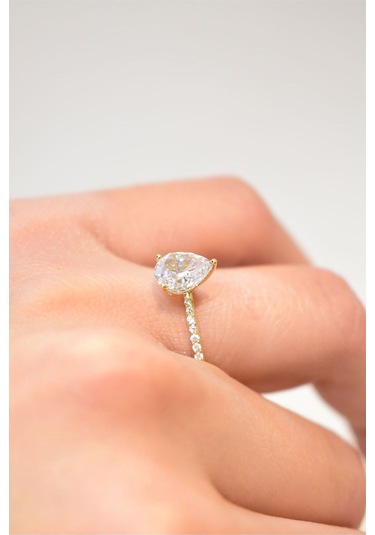 Yenigün Kuyumculuk 14 Ayar Altın Tek Taş Yüzük Yzk17986