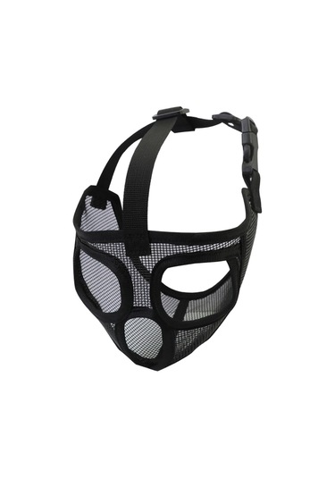 Homyl Ayarlanabilir Pet Köpek Maskesi Anti Tam-örgü-siyah-s