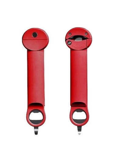 Dancemonkey Çok Fonksiyonlu Şişe Açacağı-kırmızı, Pratik Kullanım İçin Uygun Çok Renkli