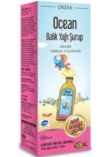 Ocean Balık Yağı Şurup Karışık Meyve Aromalı 150 ML 2 Adet