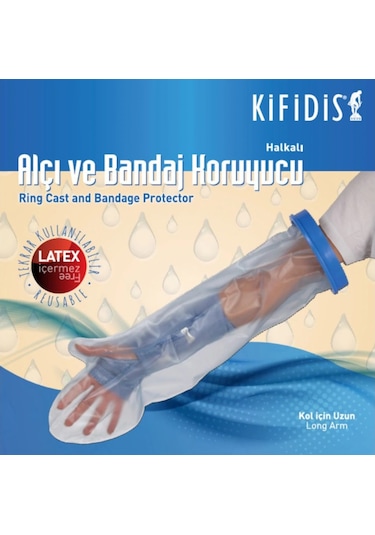 Kifidis Su Geçirmez Kol İçin Uzun Alçı ve Bandaj Koruyucu