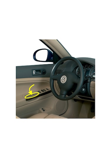 VW Bora 1999-2005 Sol Ön Kapı İç Tutamak Parçası Siyah 3B0867175A