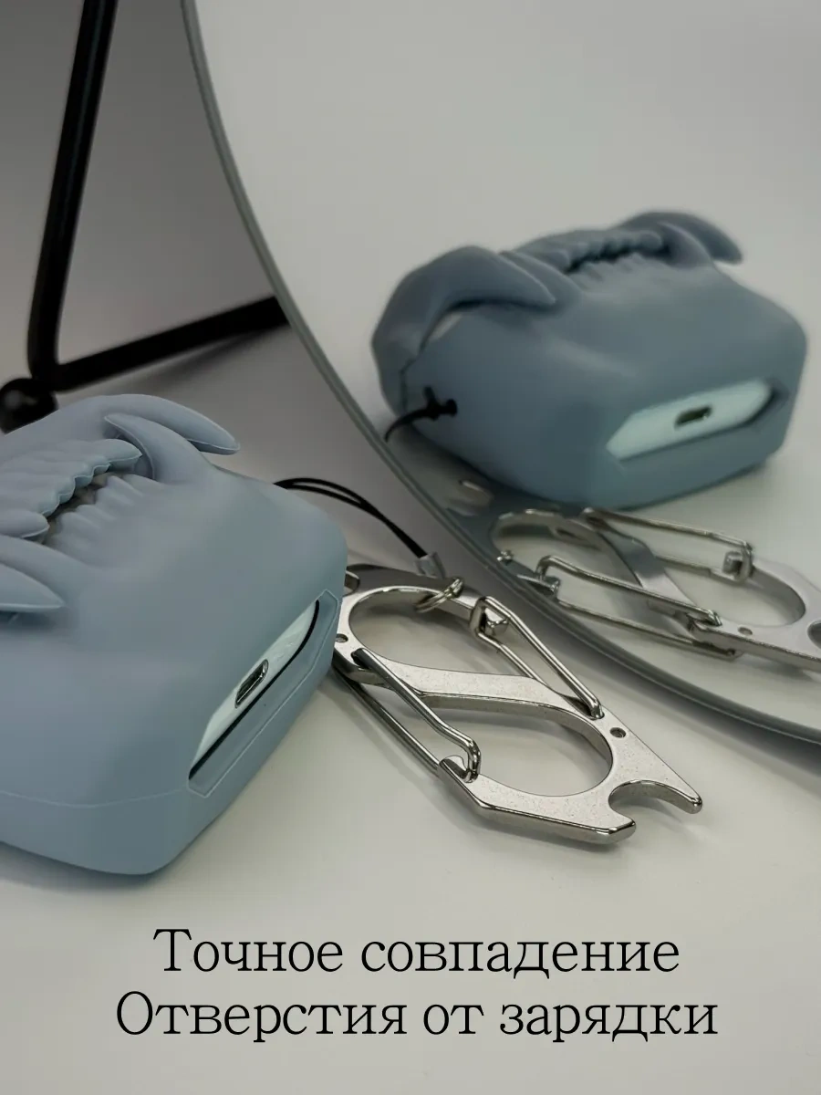 Soltykıds Airpods Pro 2 İçin Tiger Teeth Kulaklık Silikon Kılıf 282214642 Gri