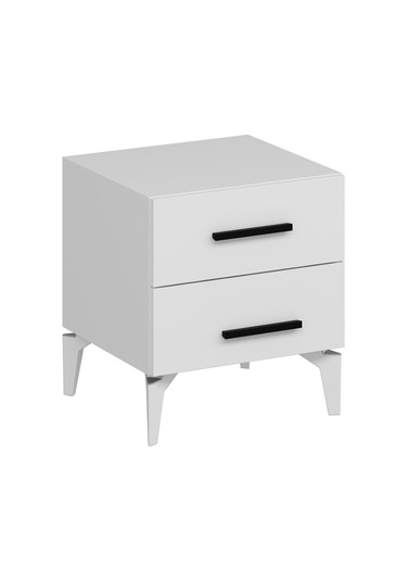 Kale Ayaklı Komodin 2ç - Beyaz