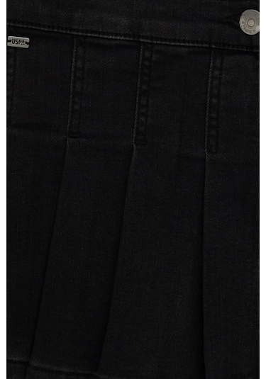 U.S. Polo Assn. Kız Çocuk Siyah Jean Şort Etek 50298209-DN0027