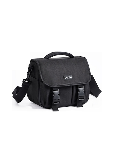 Baona Bn-h017 Fotoğraf Slr / Mikro Tek Çapraz Gövde Kamera Saklama Çantası, Renk: M Siyah Diğer