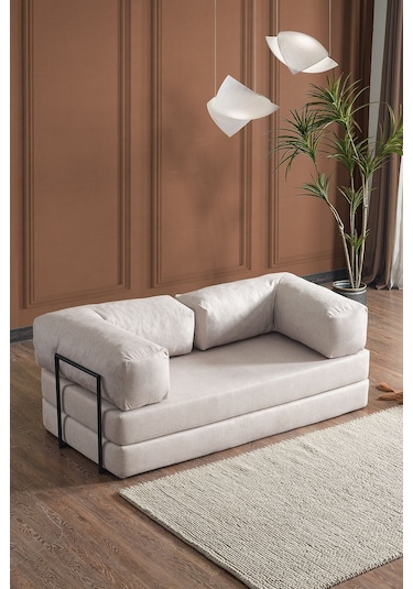 Line Aktivite Koltuğu Çok Amaçlı Koltuk Yatak Krem Krem