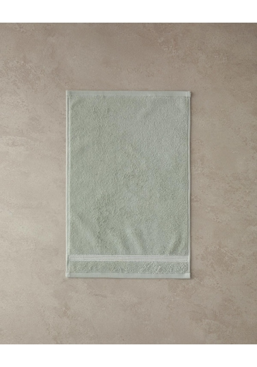 English Home Shiny Stripe Pamuklu Yüz Havlusu Seti Su Yeşili Yeşil