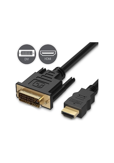 Hdmi To Dvi 24+1 Dvi To Hdmi Kablo Altın Uçlu 1.8M