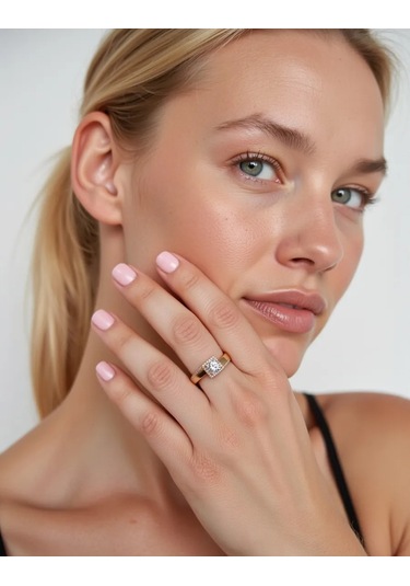 Xuping Kadın Yüzüğü, Tıbbi Alaşım, Altın Kaplama, Taşlı 227646023 Diğer