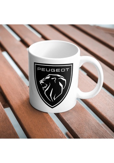 Applucky Peugeot Logo Tarihçesi Baskı Kupa Bardak Beyaz