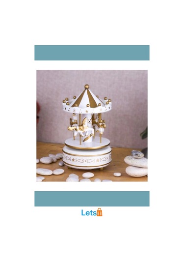 Renkli Atlı Karınca Müzik Kutusu Şık Dekoratif Hediye