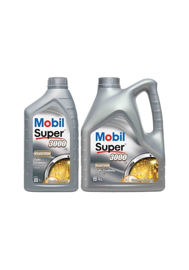 Mobil Super 3000 X1 5W-40 Tam Sentetik Motor Yağı 4 L + 1 L