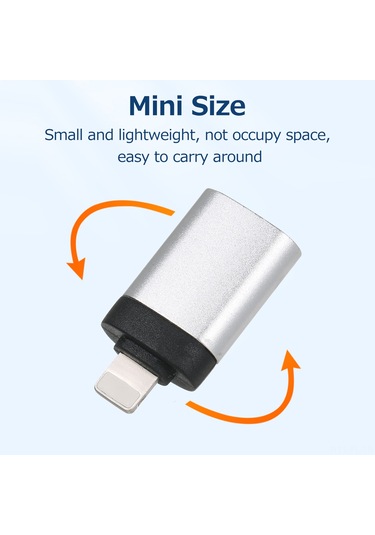 Lemestar Aygıtlar İçin Usb 2.0 Otg Dönüştürücü, Hızlı Veri Transferi 480mb/s , Sade Taşınabilir, Hemen Kullanıma Hazır, Siyah