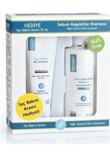 Dermoskin Saç Bakımı Sebum Regulation Şampuan 200 ML + Saç Kremi 75 ML