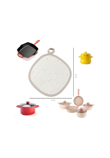 Symbee "yüksek Isıya Dayanıklı Silikon Tabanlı Dalgalı Tutma Pedi - Pratik Mutfak Aksesuarı"