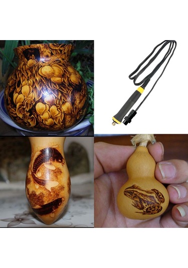 Kangvka Siyah Isıl Yalıtımlı Kaymazsız Kılıflı Lh50s Isıtıcı Tel Li Tahta Deri Heykel Kabak Pyrografi Kalemi