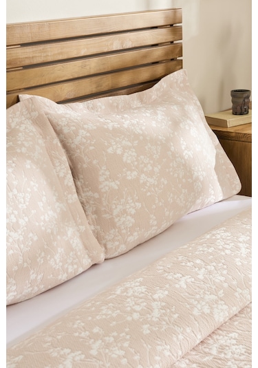 Kaşmir Home Eternal Çift Kişilik Yatak Örtüsü Takımı Rose Pembe