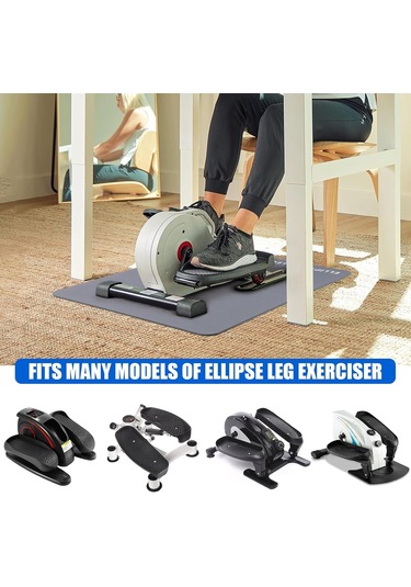 Elipse Bacak Egzersizi İçin Slip Olmayan Egzersiz Mat, Elipse Makine Mat, Masa Altında Egzersiz Matları Eliptikler