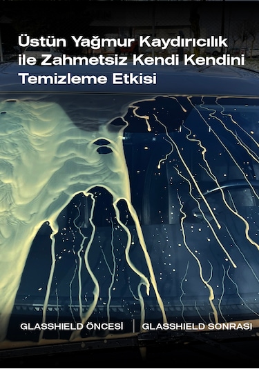 Nasiol Glasshield Nano Yağmur Kaydırıcı Cam Yüzey Seramik Kaplama 2 Yıl Dayanım Su İtici Spreyi 50 ML