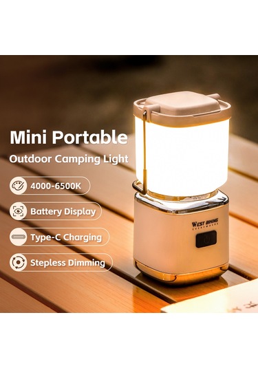 West Biking Açık Taşınabilir Kamp Işık Usb Şarj Edilebilir Kompakt Mavi