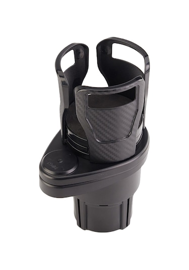 2in1 Araç İçi Şişe Bardak İçecek Tutucu Çift Kupa AL3479 Karbon