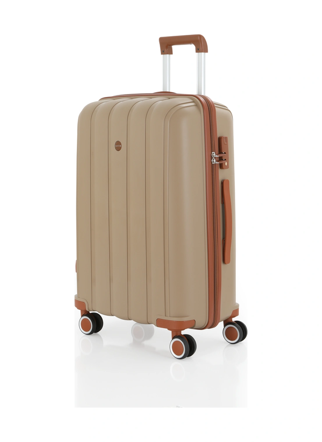 Mçs Polipropilen 2li Valiz Seti Büyük & Makyaj V305 S21yy1000081-set 10584 Şampanya/kahve