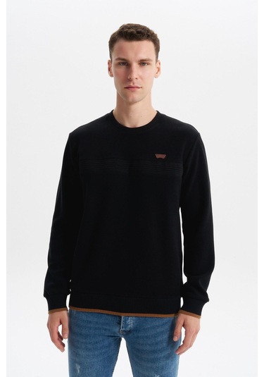 Arma Erkek Regular Fit Selanik Sweatshirt Kazak Karbon Fırçalı, Bisiklet Yaka, Pamuk Polyester, Süs Etiketli K30124697802 Siyah Arma Erkek Regular Fit Selanik Sweatshirt Kazak Karbon Fırçalı, Bisiklet Yaka, Pamuk Polyester, Süs Etiketli K30124697802 Siyah