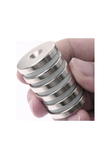 6 Adet 30Mm X 10-5Mm X 5Mm Havşa Delikli Güçlü Neodyum Miknatis
