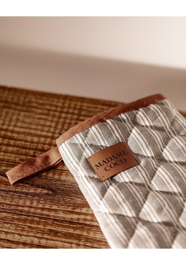 Madame Coco Juste 2'li Mutfak Eldiveni Seti 1keldv0011 Eldiven Seti-gri